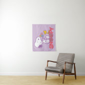 Tenture cacahuètes | Snoopy & Woodstock Flowers (En situation)