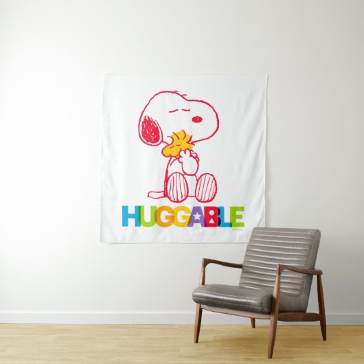 Tenture cacahuètes | Snoopy & Woodstock Huggable (En situation)