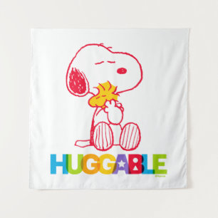 Tenture cacahuètes Snoopy & Woodstock Huggable