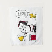 Tenture cacahuètes | Snoopy & Woodstock Père Noël Bell Rin (Devant)