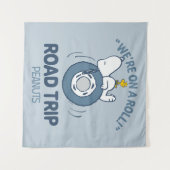 Tenture cacahuètes | Snoopy & Woodstock Road Triage (Devant (Horizontal))