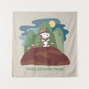 Tenture cacahuètes   Snoopy & Woodstock Satisfaction pure