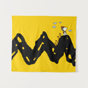 Tenture cacahuètes   Snoopy & Woodstock Scout Troop Hippiq