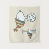 Tenture cacahuètes | Snoopy & Woodstock Ski Trip (Devant)