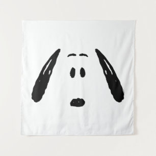 Tenture cacahuètes Visage Snoopy