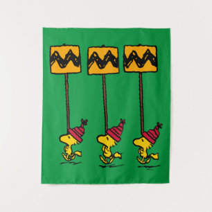 Tenture cacahuètes Woodstock & Friends Sign March