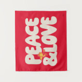 Tenture cacahuètes | Woodstock Peace & Love (Devant)