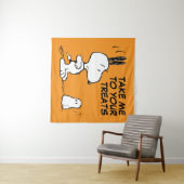 Tenture cacahuètes | Woodstock Scares Snoopy (En situation (horizontale))