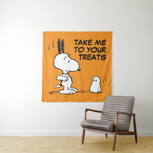 Tenture cacahuètes | Woodstock Scares Snoopy (En situation)