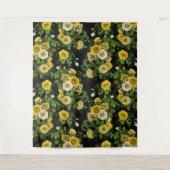 Tenture Caché en rose, jaune et vert (Devant)