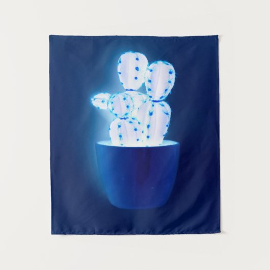 Tenture Cactus bleu (Devant)