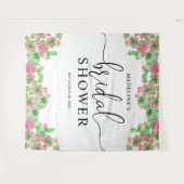 Tenture Cactus Cacti Succulente Fleurs Roses Shower de Mar (Devant (Horizontal))