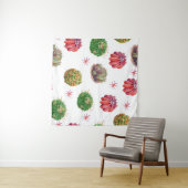 Tenture Cactus Floral : Arrière - plan aquarelle (En situation (horizontale))