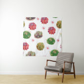 Tenture Cactus Floral : Arrière - plan aquarelle (En situation)