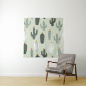 Tenture Cactus mignons sans couture motif, arrière - plan (En situation)