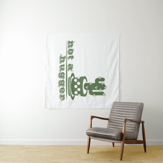 Tenture Cactus Pas un gros cactus drôle dire (En situation (horizontale))