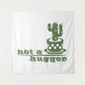 Tenture Cactus Pas un gros cactus drôle dire (Devant)