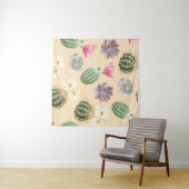 Tenture Cactus Succulent : Motif à Hauts Détails (En situation (horizontale))