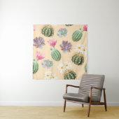 Tenture Cactus Succulent : Motif à Hauts Détails (En situation)