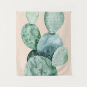 Tenture Cactus sur le corail (Devant)