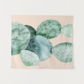 Tenture Cactus sur le corail (Devant (Horizontal))