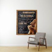 Tenture Cadeau à ma petite-fille de la part de grand-mère, (En situation)