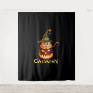Tenture cadeau amoureux de les chats de Halloween pour hom
