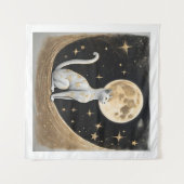 Tenture Cadeau Céleste De Chat Pour Amoureux de les chats (Devant (Horizontal))