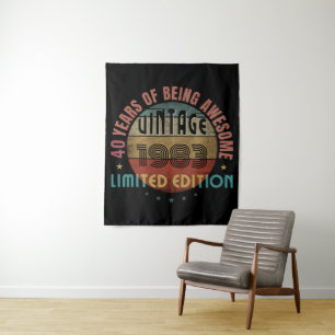 TENTURE CADEAU D'ANNIVERSAIRE ANNÉE DE NAISSANCE TENDANCE