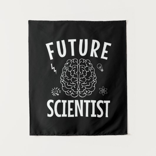 Tenture Cadeau d'anniversaire | Futur scientifique (Devant)