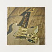 Tenture Cadeau d'anniversaire pour guitariste (Devant)