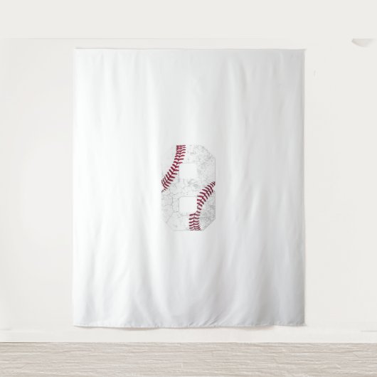 Tenture Cadeau de baseball pour 8e anniversaire 2014 8 ans (Devant)