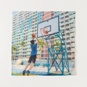 Tenture Cadeau de basket cool (Devant)