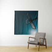 Tenture Cadeau de basketball (En situation (horizontale))