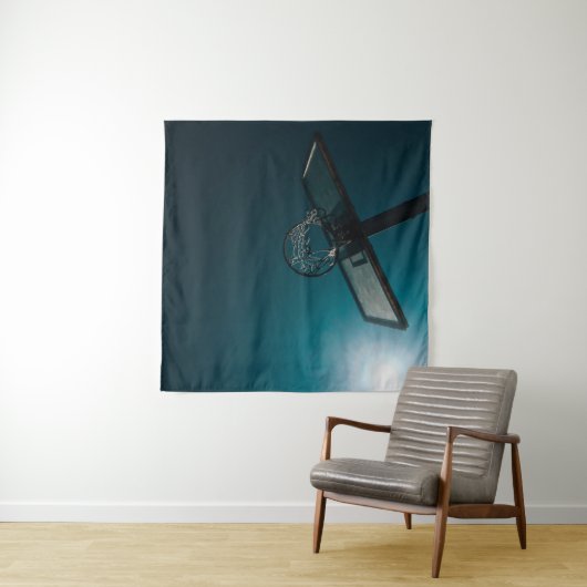 Tenture Cadeau de basketball (En situation (horizontale))