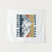 Tenture Cadeau de campeur | Joyeux anniversaire d'appel de (Devant (Horizontal))