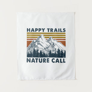 Tenture Cadeau de campeur Joyeux sentiers Nature Appel A