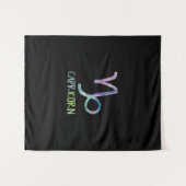 Tenture Cadeau de chèvre de mer d'astrologie de symbole de (Devant (Horizontal))