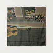 Tenture Cadeau de guitariste sympa (Devant (Horizontal))