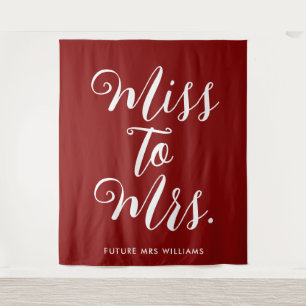 Tenture Cadeau de mariage moderne pour Mme Banner
