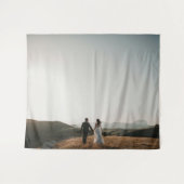 Tenture Cadeau de mariage pour jeunes mariés Souvenir (Devant (Horizontal))