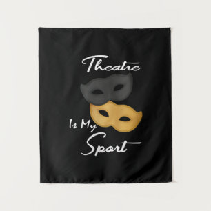 Tenture Cadeau de masques de théâtre d'actrice d'acteur dr