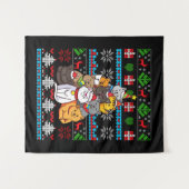 Tenture Cadeau de Noël Arbre de chat (Devant (Horizontal))