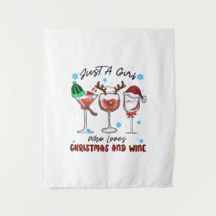 Tenture Cadeau De Noël Juste Une Fille Qui Aime Noël Et Le