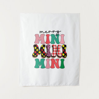 Tenture Cadeau de Noël Merry Mimi