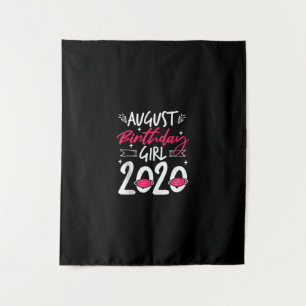 Tenture Cadeau de quarantaine d'anniversaire d'août Femmes