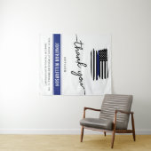 Tenture Cadeau de retraite d'un policier de Merci sur mesu (En situation (horizontale))