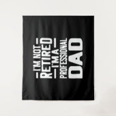 Tenture Cadeau de retraite papa professionnel (Devant)