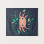 Tenture Cadeau de salamandre mexicaine mignon |  Salamandr (Devant (Horizontal))