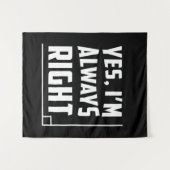 Tenture Cadeau drôle de mathématiques de maths (Devant (Horizontal))